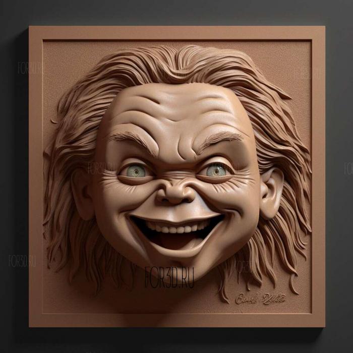 Chucky series 2 stl model for CNC